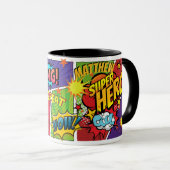 Mug BOSS - Ajouter Un Nom À COMIC SUPERHERO WORLDS MEI (Devant droit)