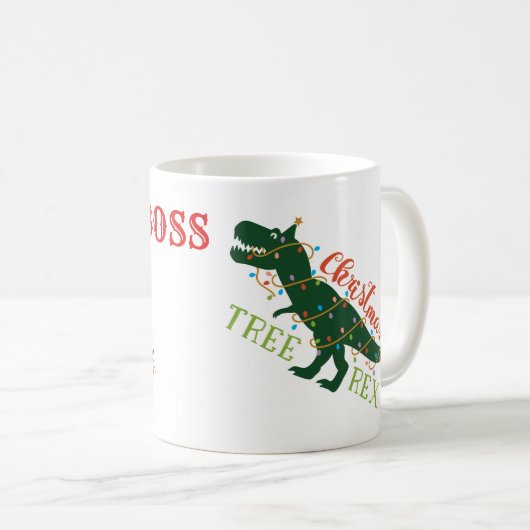 Mug BOSS Christmas T-REX (Devant droit)