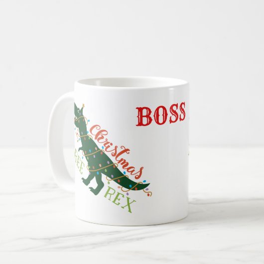 Mug BOSS Christmas T-REX (Devant gauche)