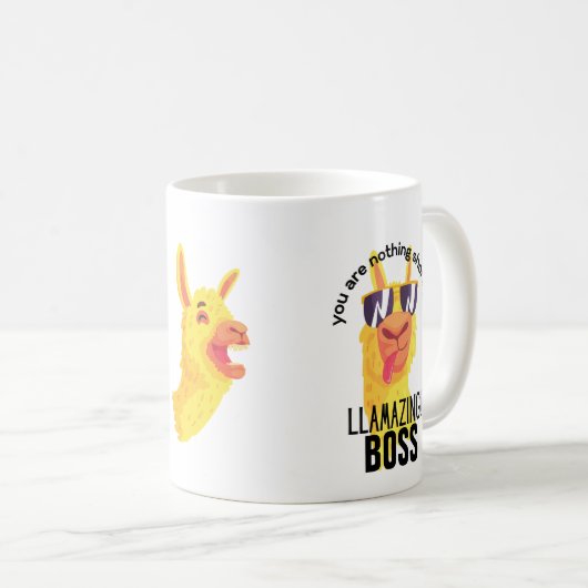 Mug BOSS FUNNY Vous N'Êtes Rien Moins Extraordinaire (Devant droit)