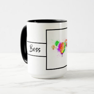 Mug Boss Lady Balloon Ringer 15oz