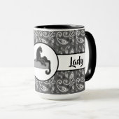 Mug Boss Lady Black Cat Ringer 15oz (Devant droit)