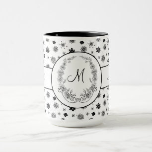 Mug Boss Lady Black Monogram Ringer 15oz