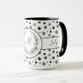 Mug Boss Lady Black Monogram Ringer 15oz (Devant droit)
