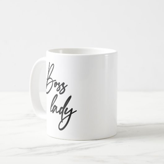 Mug Boss Lady Modern écriture manuscrite (Devant gauche)