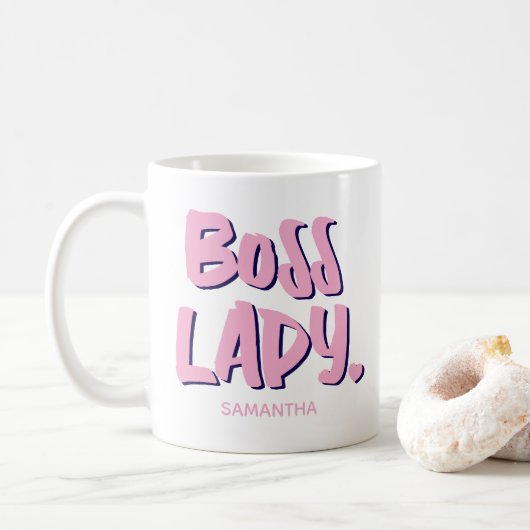 Mug Boss Lady Propriétaire d'entreprise Entrepreneur (Avec donut)