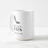 Mug Boss Lady Rules Stiletto Logo Personnalisé (Devant gauche)