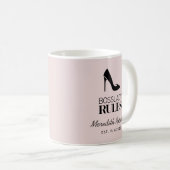 Mug Boss Lady Stiletto Logo Blush Personnalisé (Devant droit)
