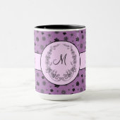 Mug Boss Lady violet noir Monogramme Ringer 15oz (Centre)