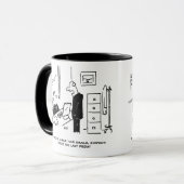 Mug Boss lance un employé de bureau par courrier élect (Devant gauche)