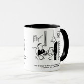 Mug Boss lance un employé de bureau par courrier élect (Devant droit)
