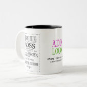 MUG BOSS - MERCI BOSS  incroyable boss (Devant gauche)