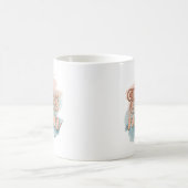 Mug Boss Mom Tendance Cuivre Turquoise Aquarelle Typog (Centre)