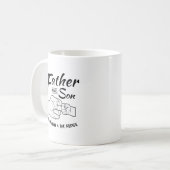 Mug Bosse de poing de père et de fils (Devant gauche)