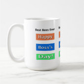 Mug Boss's Day Meilleur Boss Jamais (Gauche)
