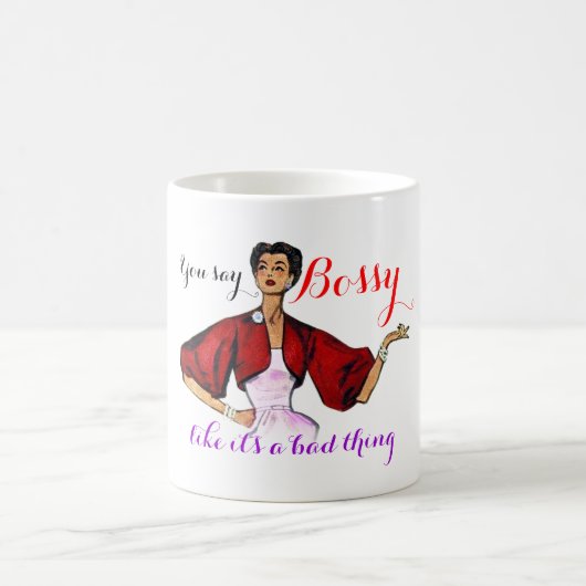 Mug Bossy Gal Retro (Centre)