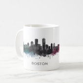Mug Boston City Skyline, Boston Ma Skyline (Devant gauche)