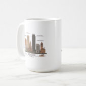 Mug Boston City Skyline, boston ma skyline (Devant gauche)