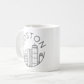 Mug Boston City Skyline, boston ma skyline (Devant gauche)