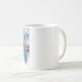 Mug Boston City Skyline, Boston Ma Us Skyline (Devant droit)