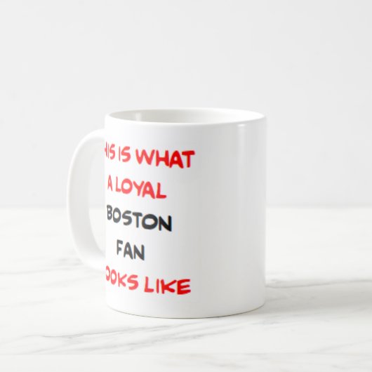 Mug boston fan, loyal (Devant gauche)