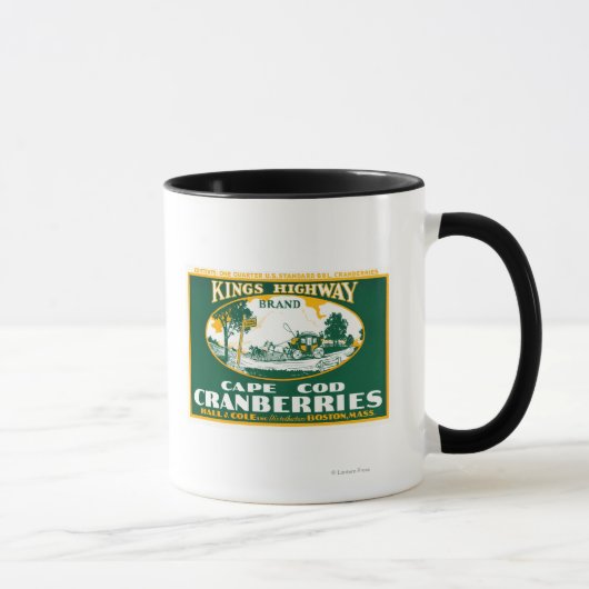 Mug Boston Kings Highway Marque Cranberry Étiquette (Droite)
