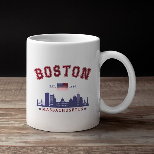 Mug Boston Massachusetts Est. 1630 Travel