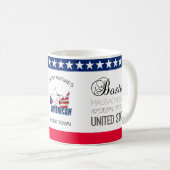 Mug Boston, Massachusetts, États-Unis élégant (Devant droit)