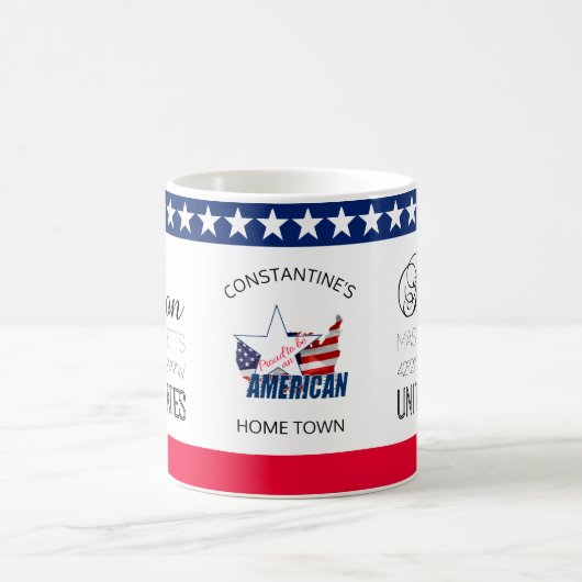 Mug Boston, Massachusetts, États-Unis élégant (Centre)