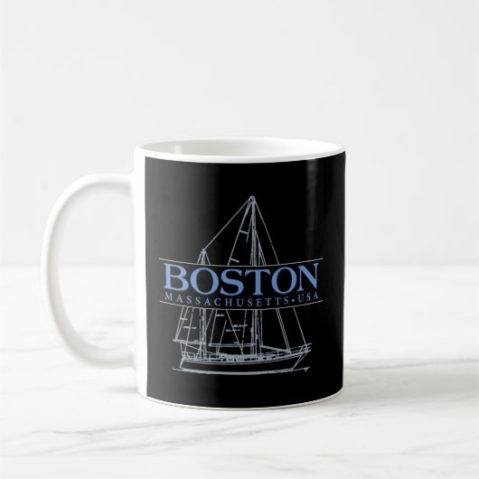 Mug Boston Massachusetts voile (Gauche)