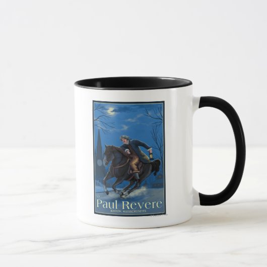 Mug Boston, MassachusettsPaul Revere's Ride (Droite)