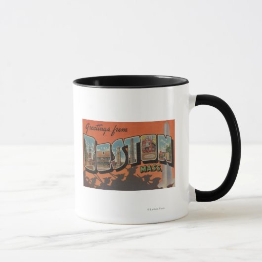 Mug Boston, MassachusettsScènes de grandes lettres (Droite)