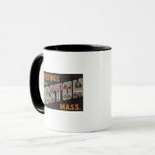 Mug Boston, MassachusettsScènes de grandes lettres 3 (Devant gauche)