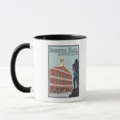 Mug Boston, MassachusettsVue du hall de Faneuil (Gauche)