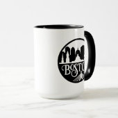 Mug Boston Skyline (Devant droit)