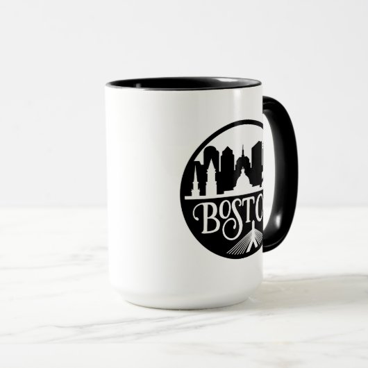 Mug Boston Skyline (Devant droit)