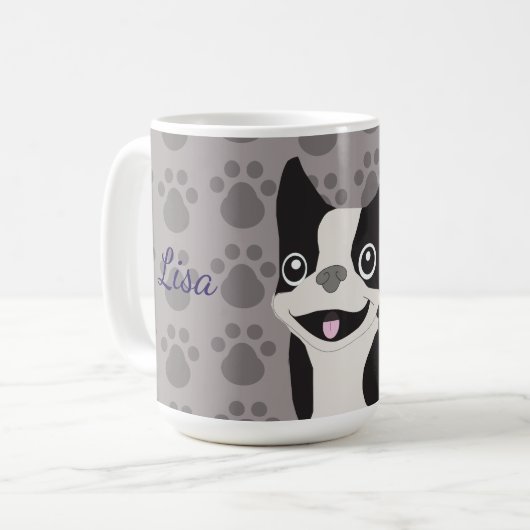 Mug Boston Terrier (Devant gauche)