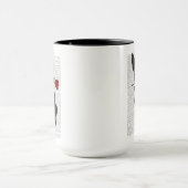 Mug Boston Terrier avec Rose dans la bouche (Centre)