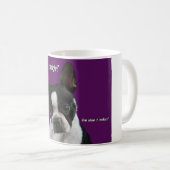 Mug Boston Terrier :  Biscuit svp ? (Devant droit)