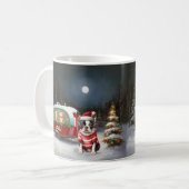 Mug Boston Terrier Caravan Christmas Adventure (Devant gauche)