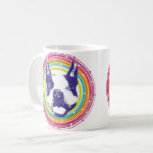 Mug Boston Terrier - cercles colorés (Devant gauche)