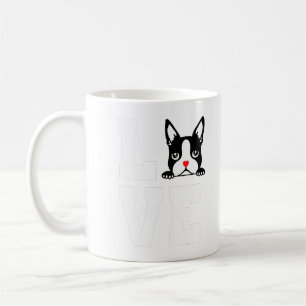 Mug Boston Terrier Chemise I Love My Bostie Tee Don po