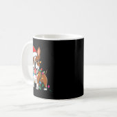 Mug Boston Terrier Christmas Lights Xmas Dogs Men Wome (Devant gauche)