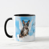 Mug Boston Terrier Dog Angel Custom Pet Memorial (Gauche)