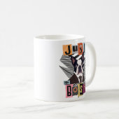 Mug Boston Terrier Dog - Appelle-Moi Boss (Devant droit)