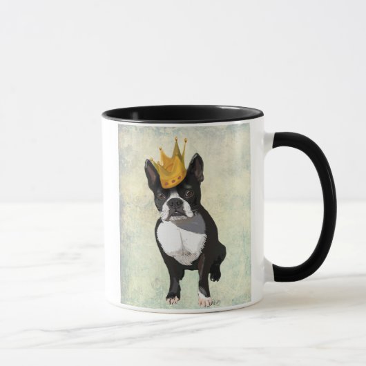 Mug Boston Terrier et Crown (Droite)