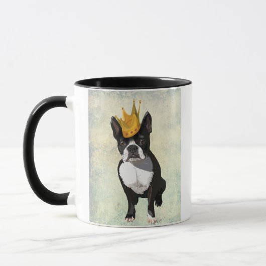 Mug Boston Terrier et Crown (Gauche)
