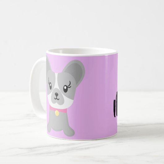 Mug Boston Terrier fille chien maman (Devant gauche)
