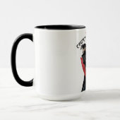 Mug Boston Terrier Funny Count DOGcula Halloween (Gauche)