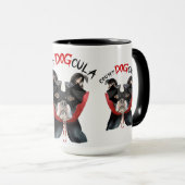 Mug Boston Terrier Funny Count DOGcula Halloween (Devant droit)